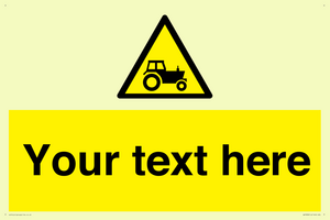 Custom warning farm machinery